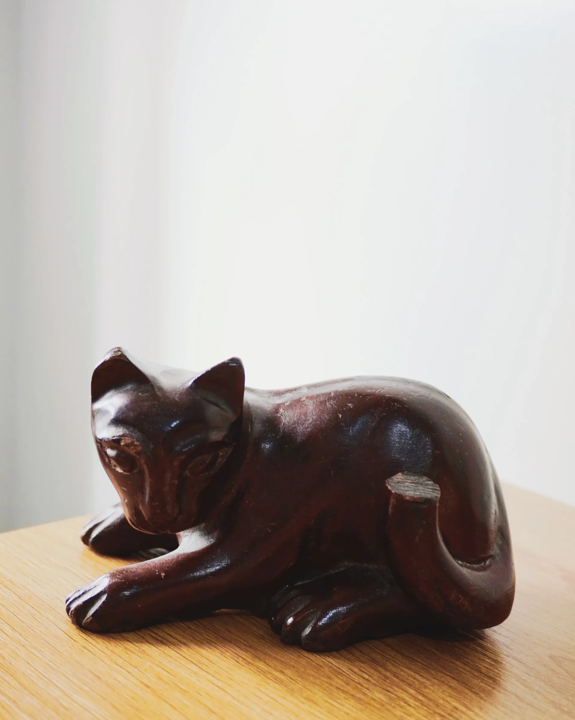 Wooden cat from Papa, ~1990