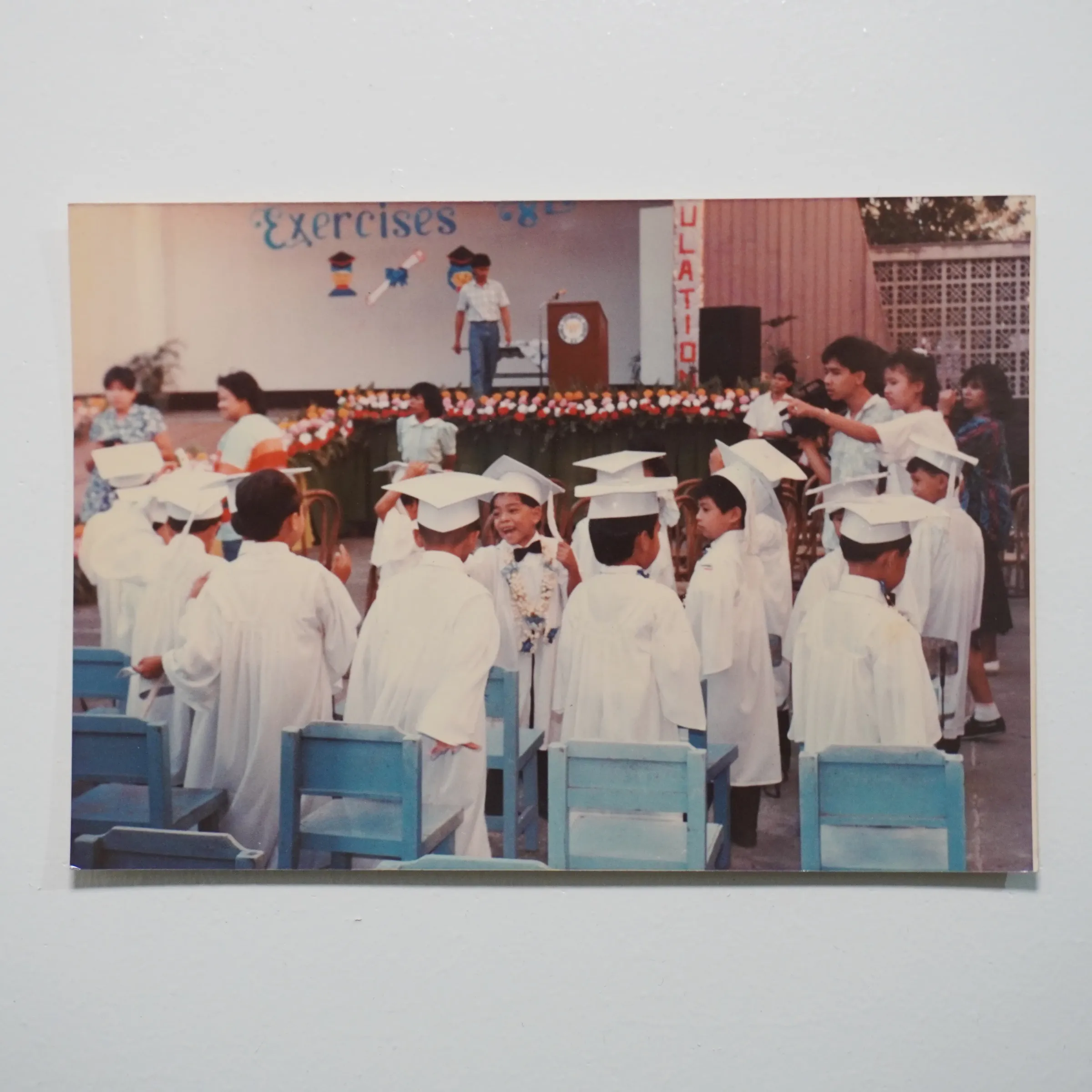 Again, many children in this photo with most of them not showing their faces leading your eyes to the subject