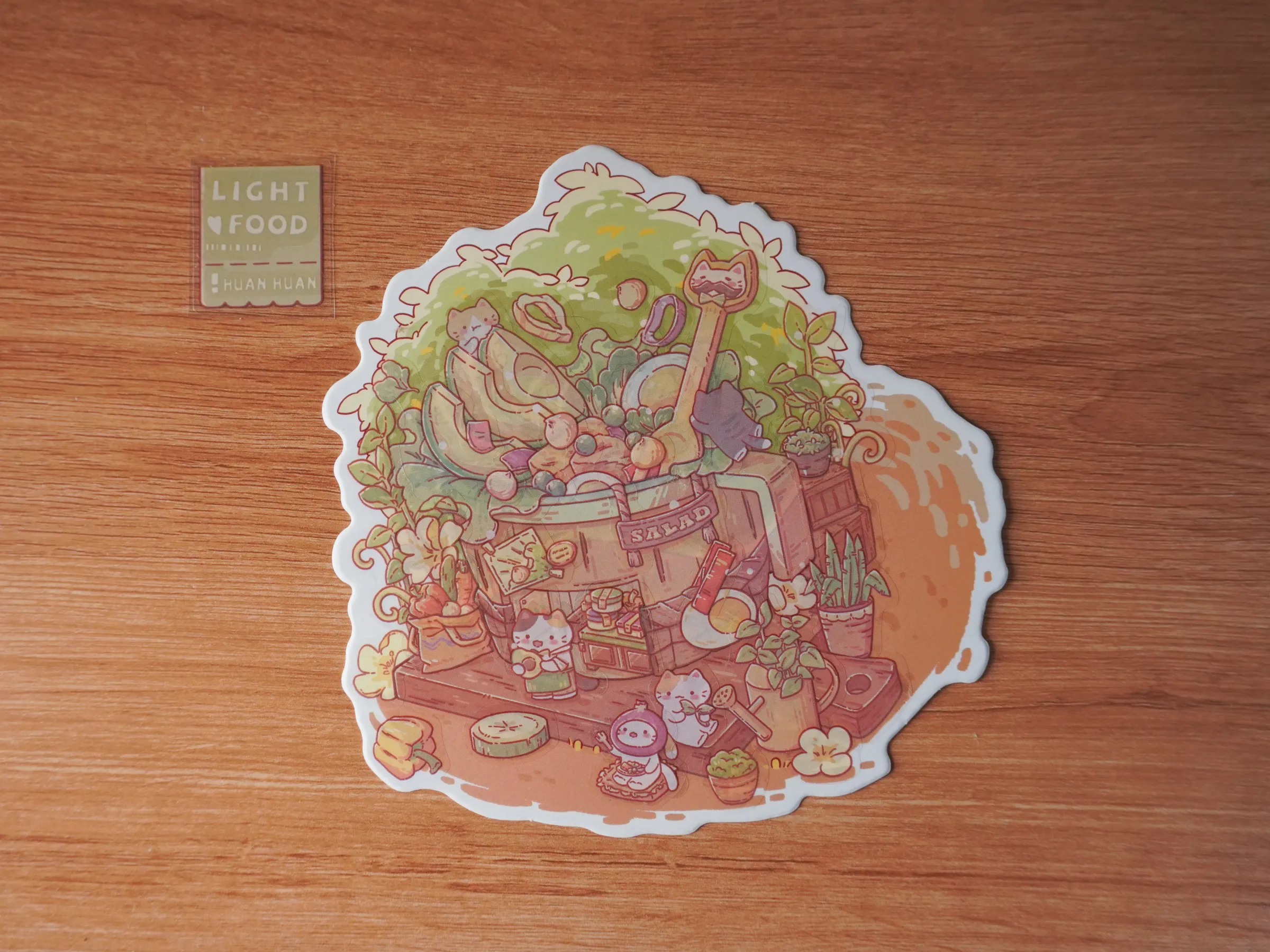 The stickers are quite thin. Look closely and you can see each layer.