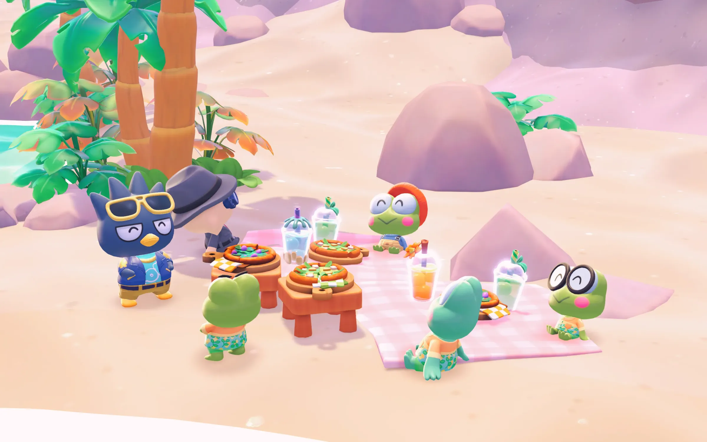Chilling with Bad Badtz-Maru and Keroppi's gang