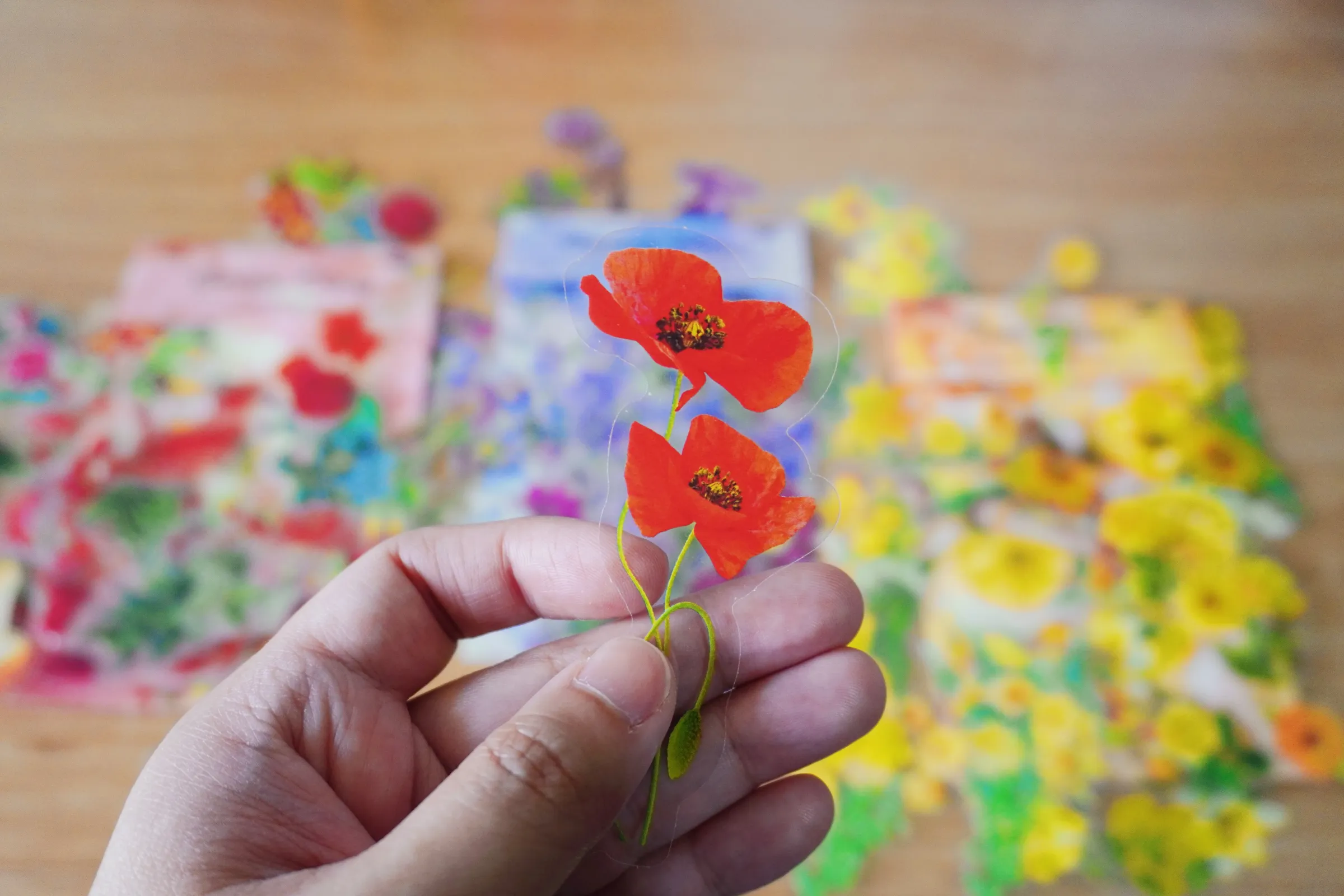 Big and bold floral stickers. I love the vibrant colors they add to my journal π»