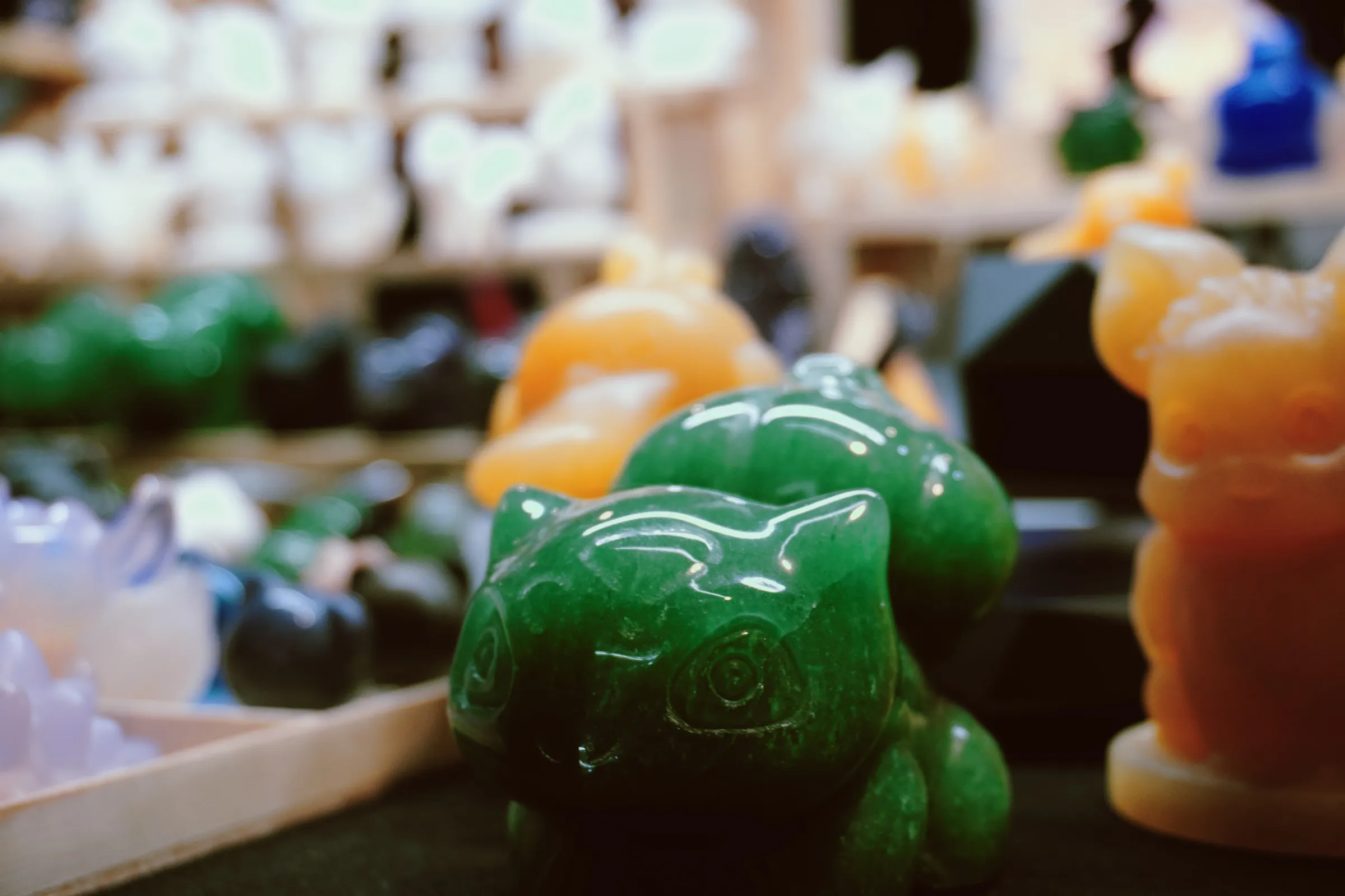 Bulbasaur jade figurine. You wouldn't even notice it's Pokèmon!