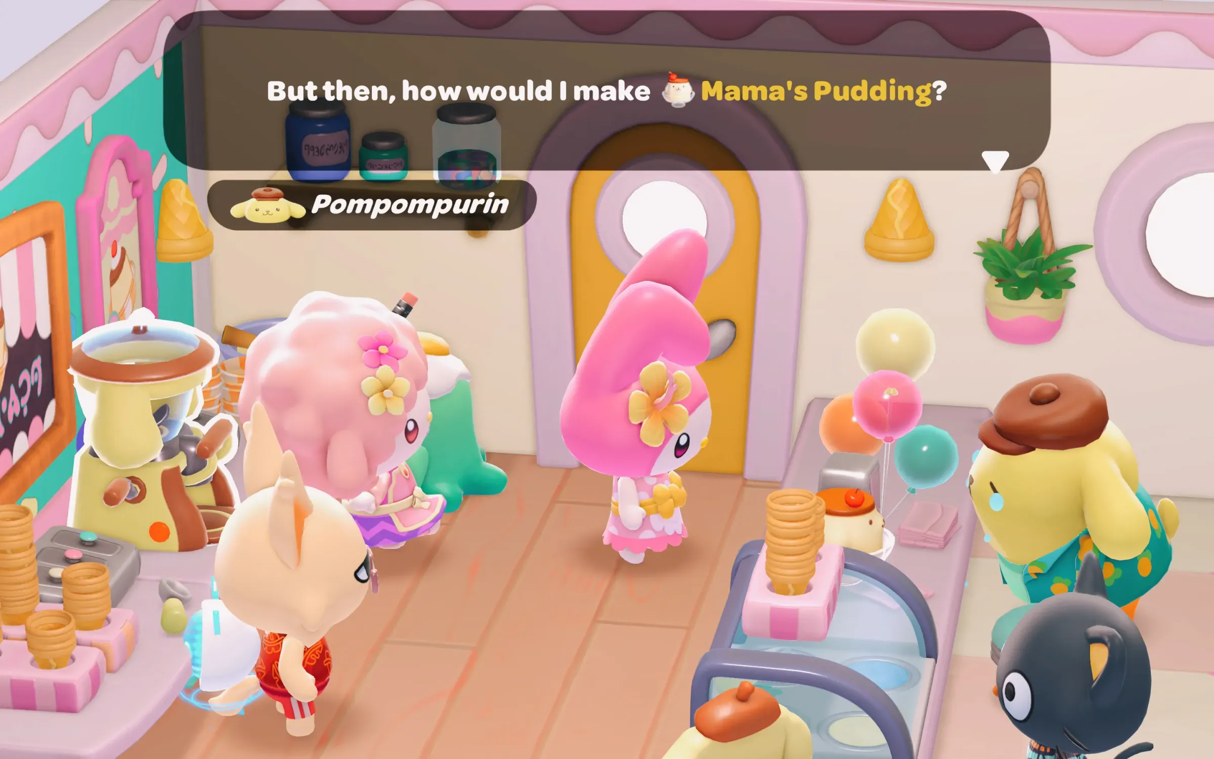 Poor Pompompurin! Mama's pudding!